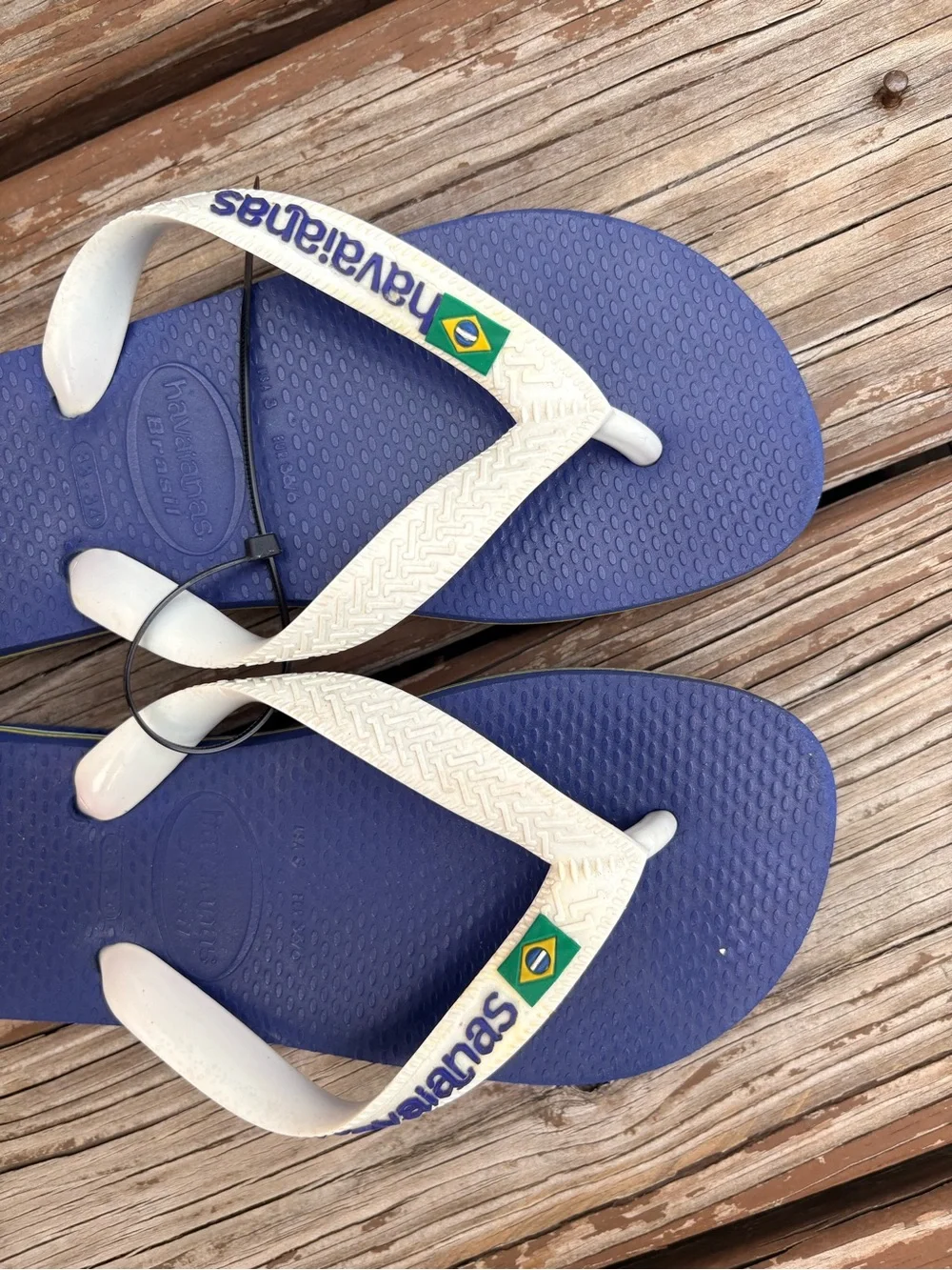 Havaianas Brasil Logo Flip-Flops – Kids Size 33/34 (US 1.5)